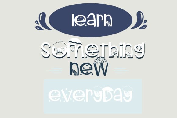 Showered in Spring Font PNG with transparent background - Preview 6