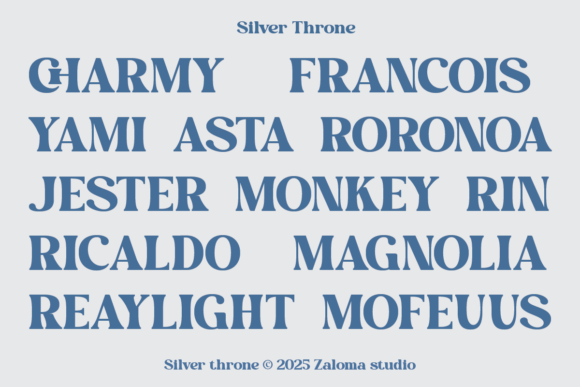 Silver Throne Font PNG with transparent background - Preview 4