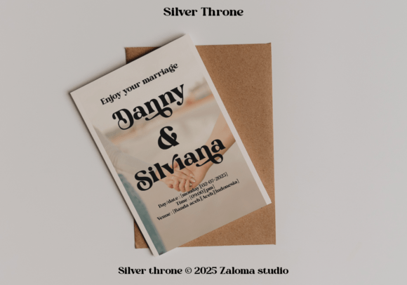 Silver Throne Font PNG with transparent background - Preview 6