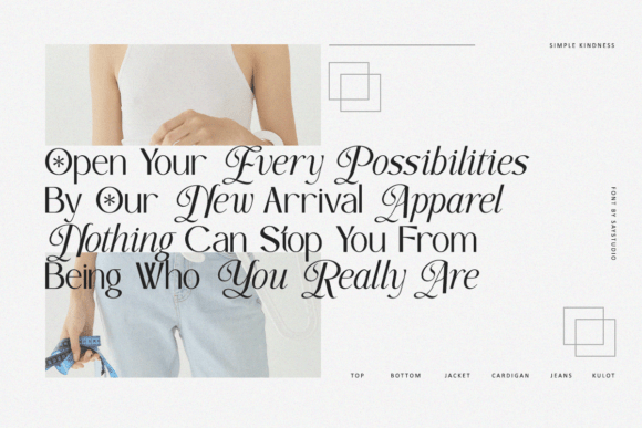 Simple Kindness Font PNG with transparent background - Preview 5