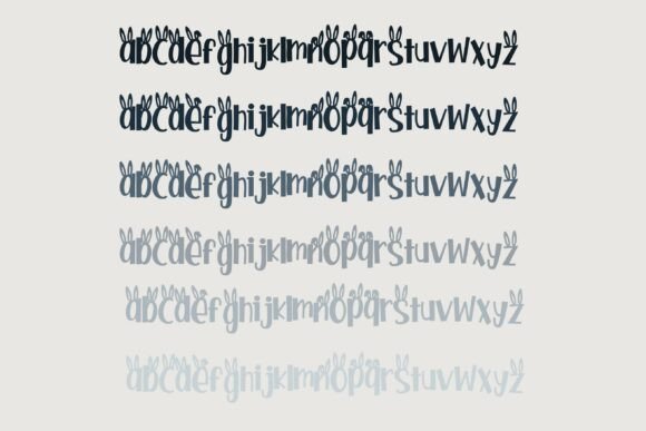 Smarty Pants Bunny Font PNG with transparent background - Preview 5