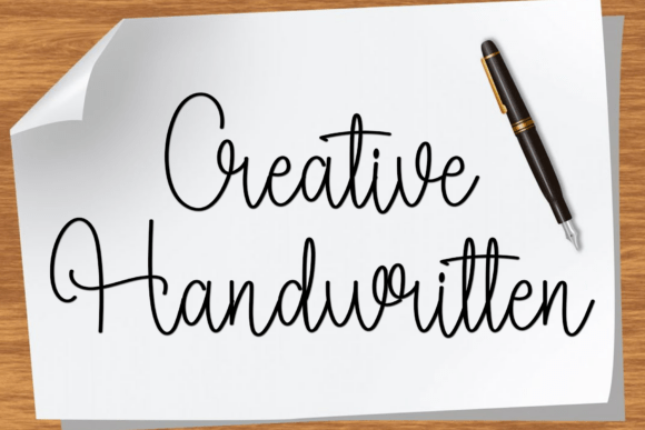 Background Handmade Font PNG with transparent background - Preview 2