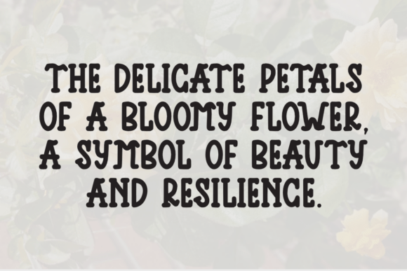 Bloomy Fluff Font - Preview 2