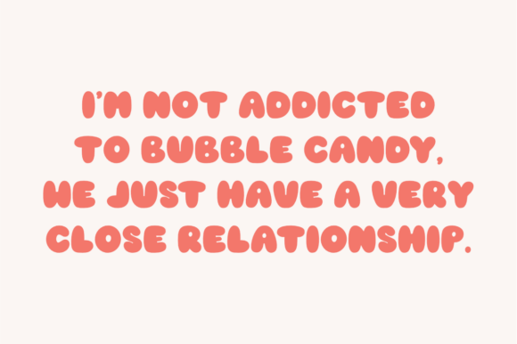 Bubble Candy Font - Preview 2