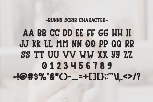 Bunny Scrib Font - Preview 5
