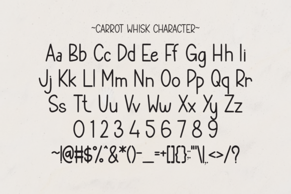 Carrot Whisk Font - Preview 5