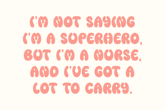 Chunky Nurse Font - Preview 2
