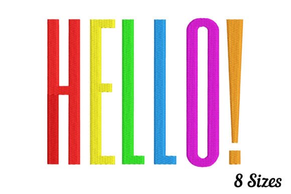 Colorful Hello