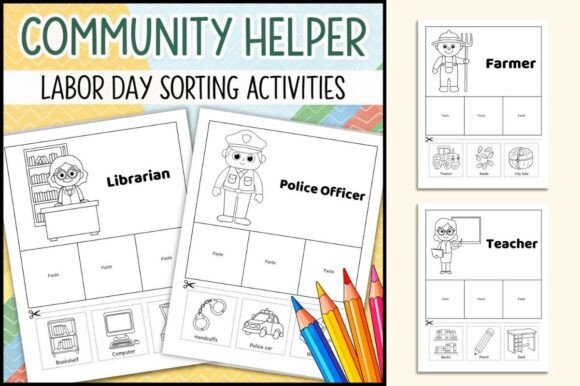 Community Helpers Sort Activity Graphic by TheStudyKits · Creative Fabrica