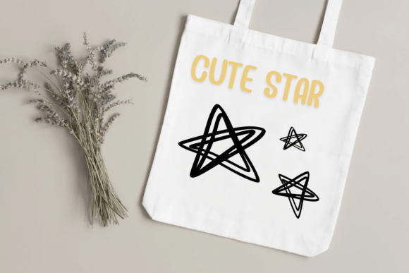 Cute Star Font PNG with transparent background - Preview 4