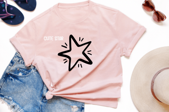 Cute Star Font PNG with transparent background - Preview 6