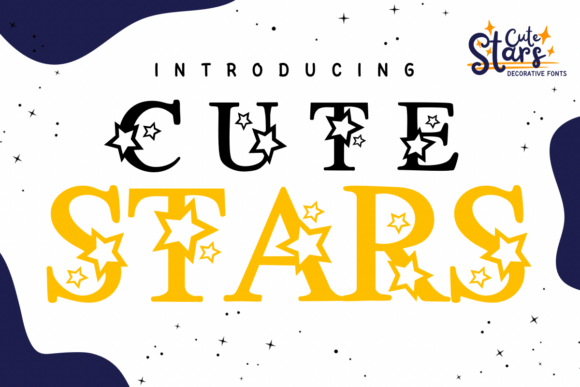 Cute Stars Font Decorativi Font Di PraewDesigns