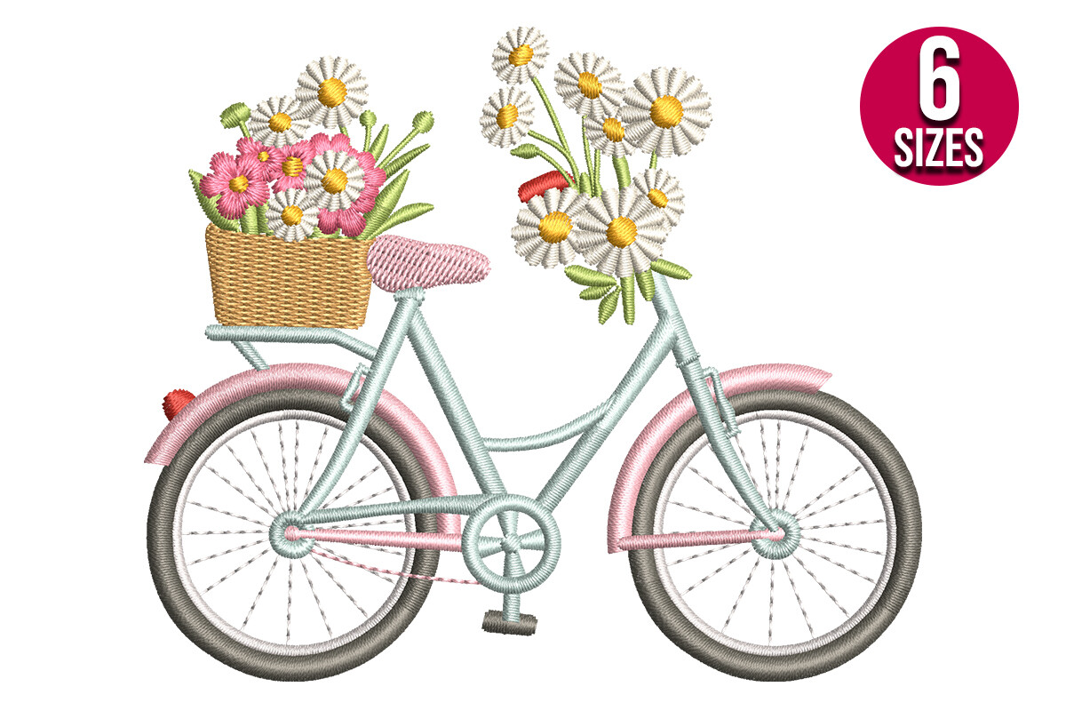 Floral Daisy Bike
