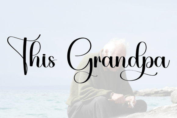 Grandpa Font PNG with transparent background - Preview 6