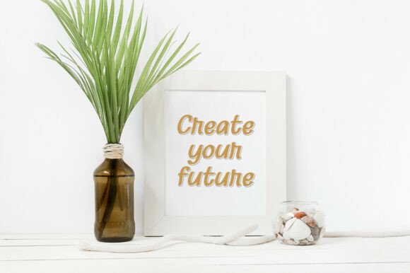Heart Flowers Font PNG with transparent background - Preview 3