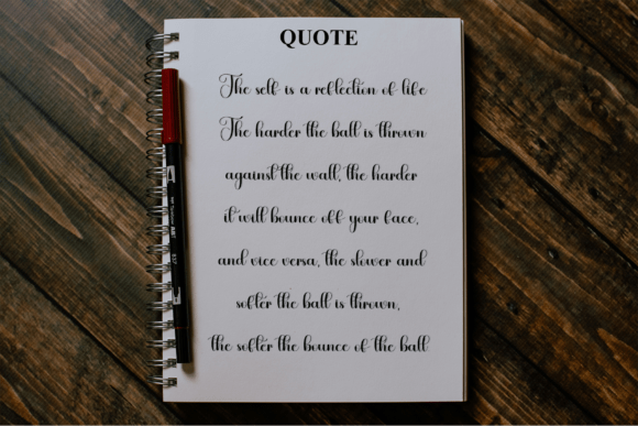 Journal Family Font PNG with transparent background - Preview 5