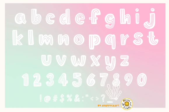 Lazy Beach Font PNG with transparent background - Preview 3