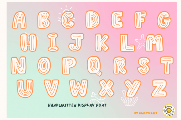 Lazy Beach Font PNG with transparent background - Preview 6