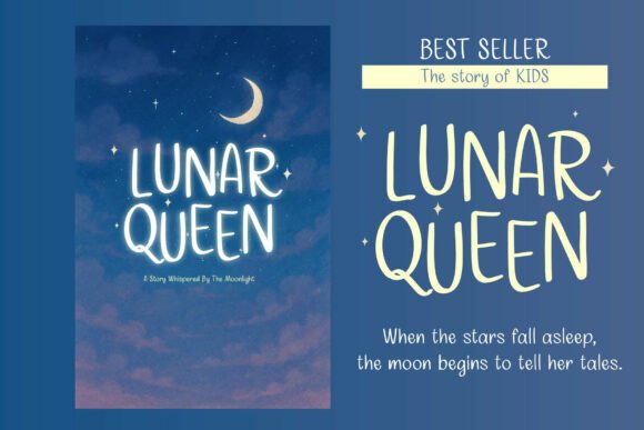 Lunar Queen Font PNG with transparent background - Preview 2