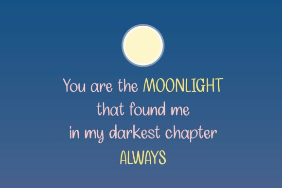 Lunar Queen Font PNG with transparent background - Preview 3