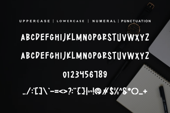 Marker Quicked Font PNG with transparent background - Preview 2
