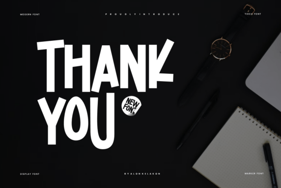 Marker Quicked Font PNG with transparent background - Preview 5