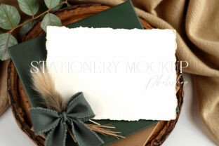 Mockup Rustic Invitation Thank You Card