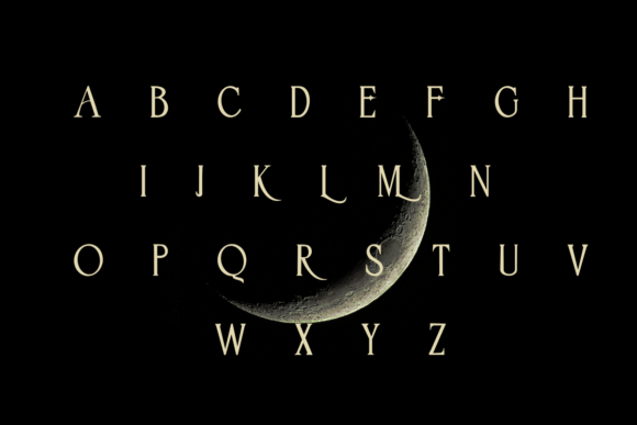New Moon Font PNG with transparent background - Preview 2