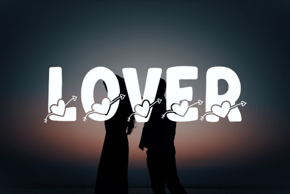 Quirky Cupid Font PNG with transparent background - Preview 1