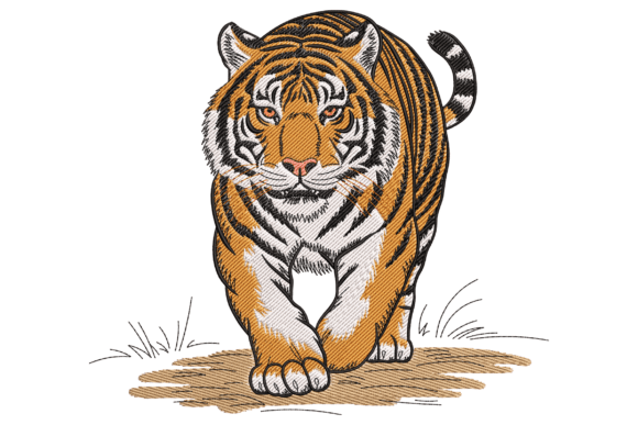 Realistic Tiger Walking