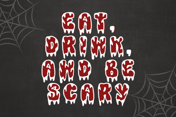 Retro Monster Font PNG with transparent background - Preview 1