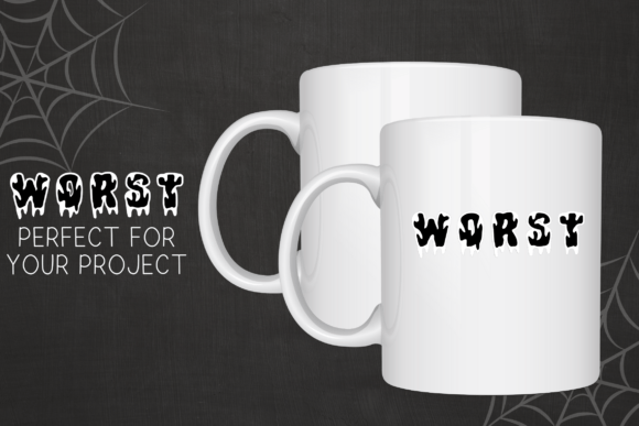 Retro Monster Font PNG with transparent background - Preview 3