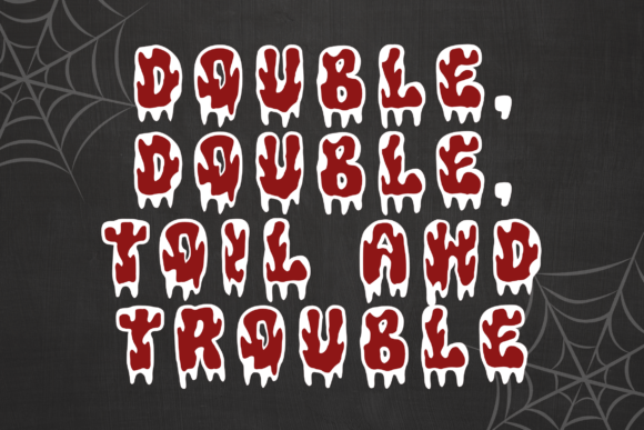 Retro Monster Font PNG with transparent background - Preview 6