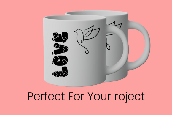 Retro Valentine Font PNG with transparent background - Preview 3