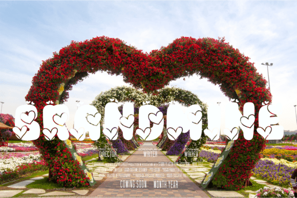 Retro Valentine Font PNG with transparent background - Preview 4