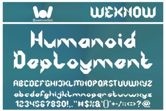 Robotic System Font PNG with transparent background - Preview 1