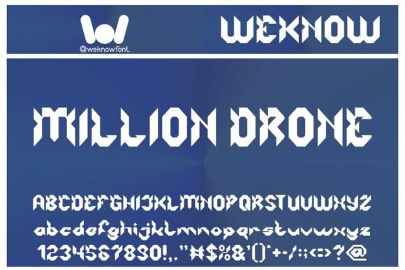 Robotic System Font PNG with transparent background - Preview 2