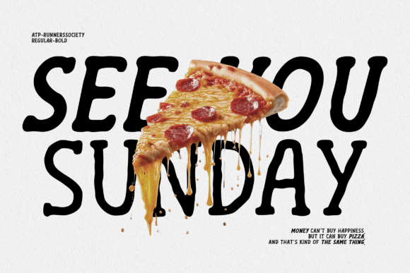 Runners Society Font PNG with transparent background - Preview 3