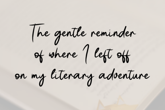 Bookmark Font - Preview 2