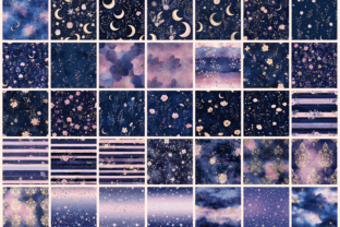 Celestial Garden Seamless Digital Papers Graphic by Wonders Artist ...