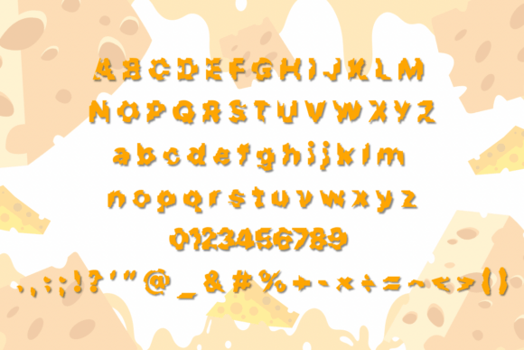 Cheese Font - Preview 1