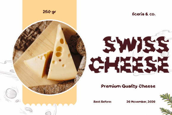 Cheese Font - Preview 4