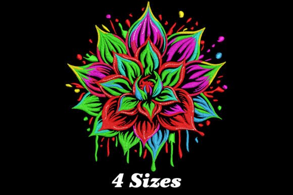 Colorful Mandala Flower