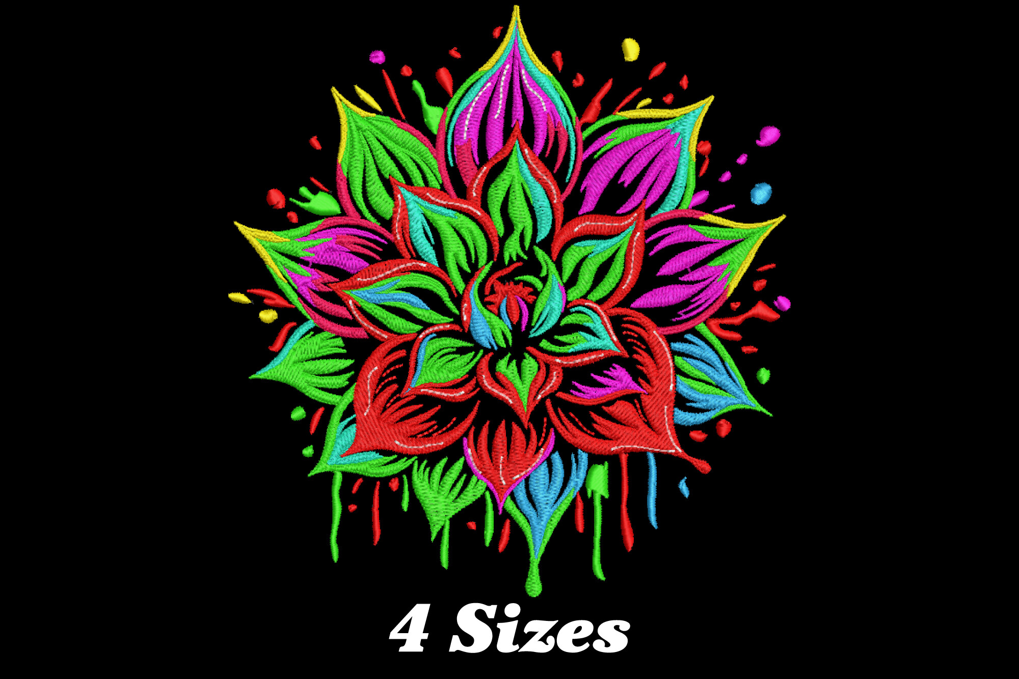 Colorful Mandala Flower
