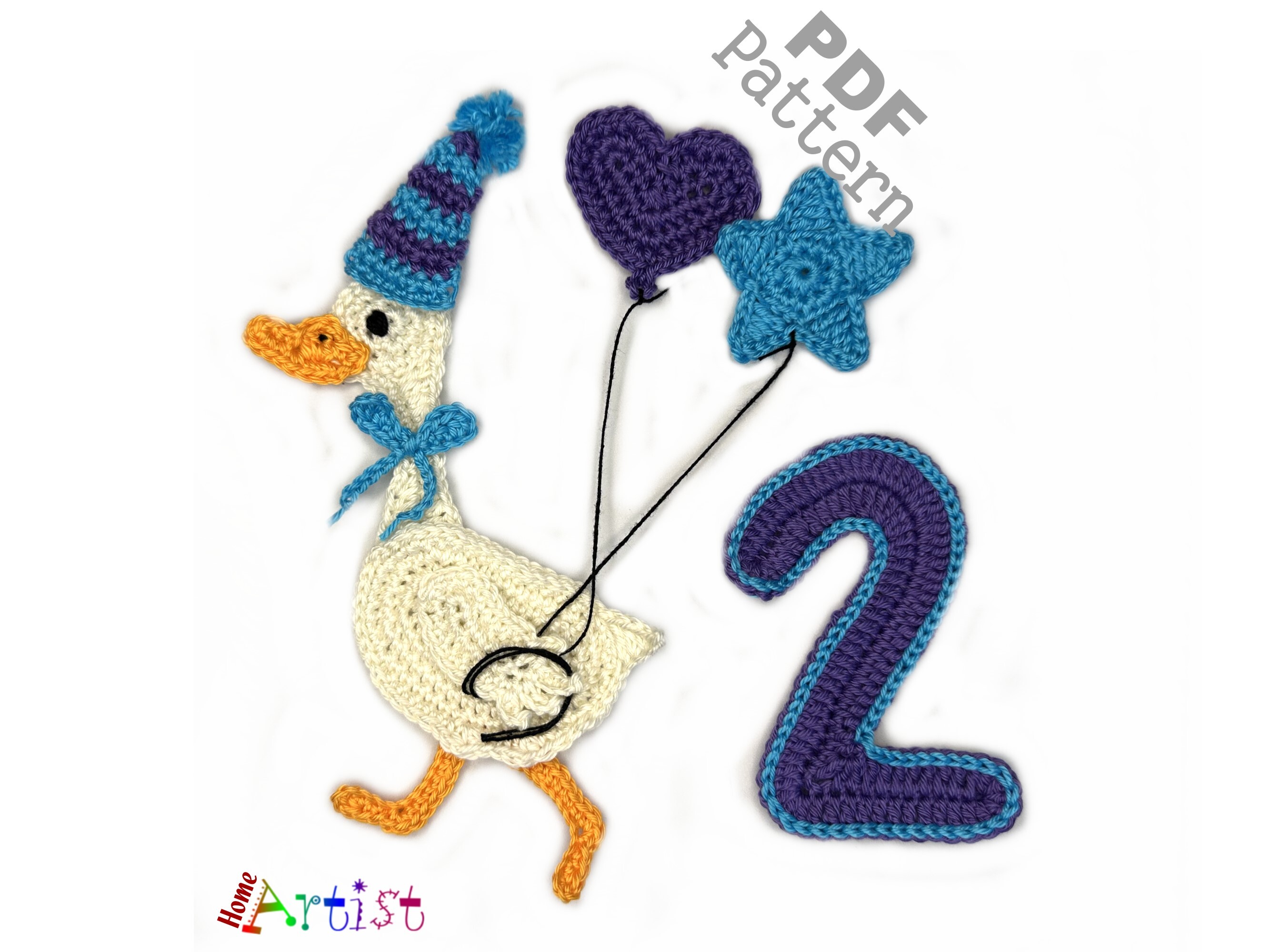 Crochet Animal Number 2 Goose
