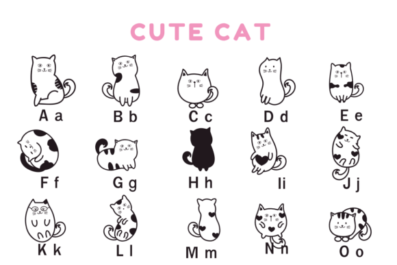 Cute Cat Font - Preview 4