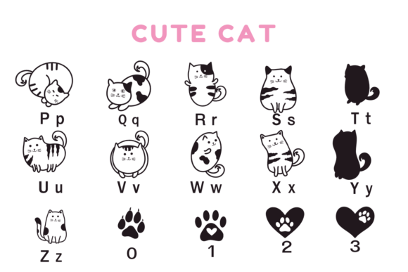 Cute Cat Font - Preview 5