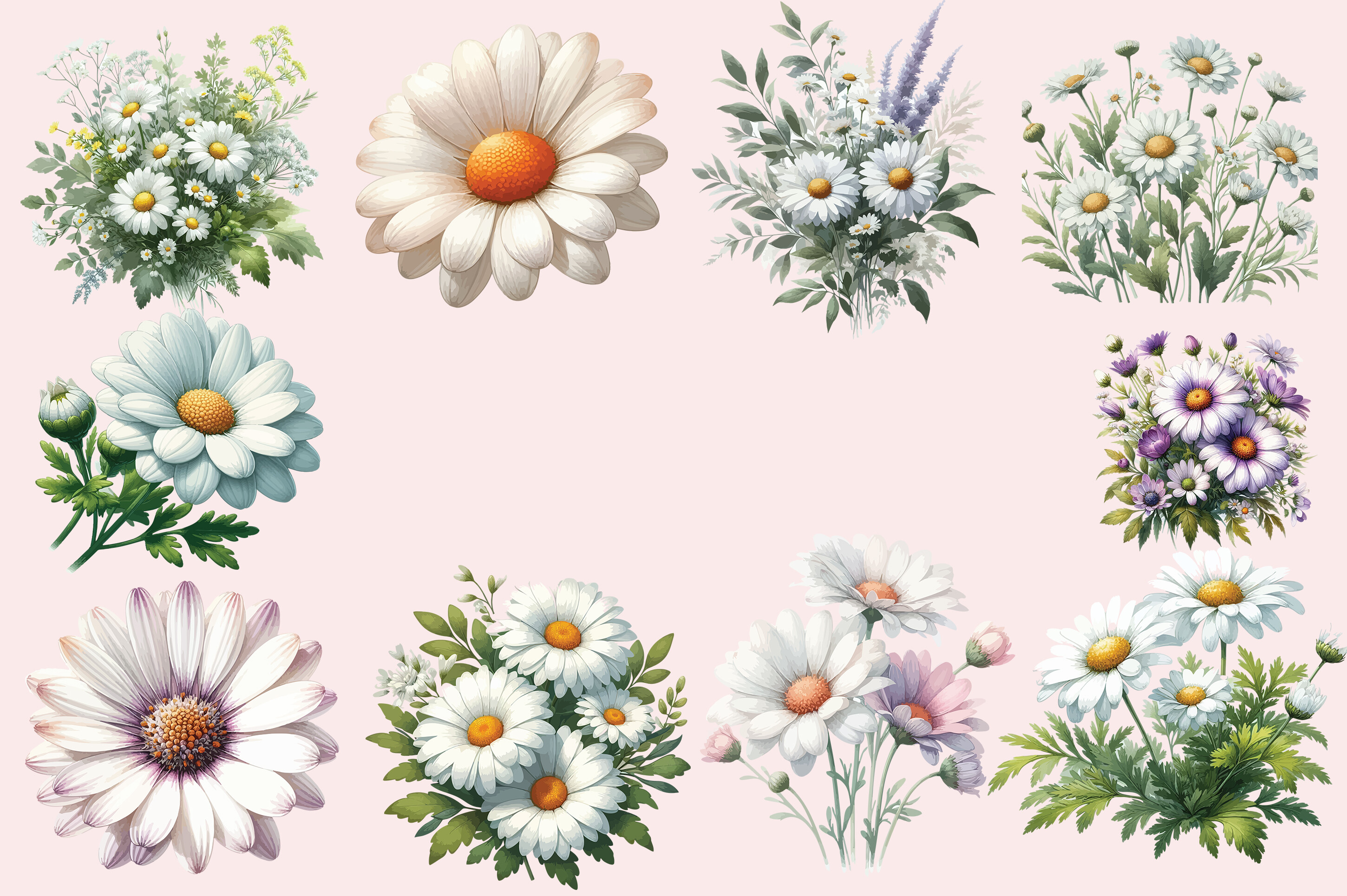 Daisy Flower Watercolor Graphic by design zone · Creative Fabrica