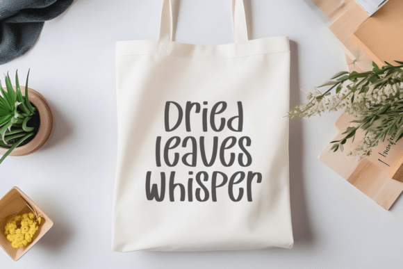Dried Leaves Font - Preview 3