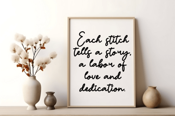 Embroidery Font - Preview 1